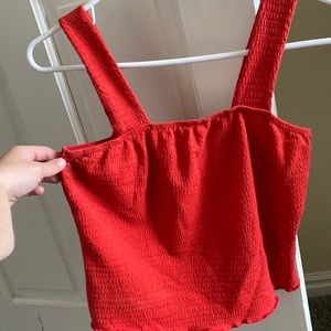 Red Paper Crane tank top sz small